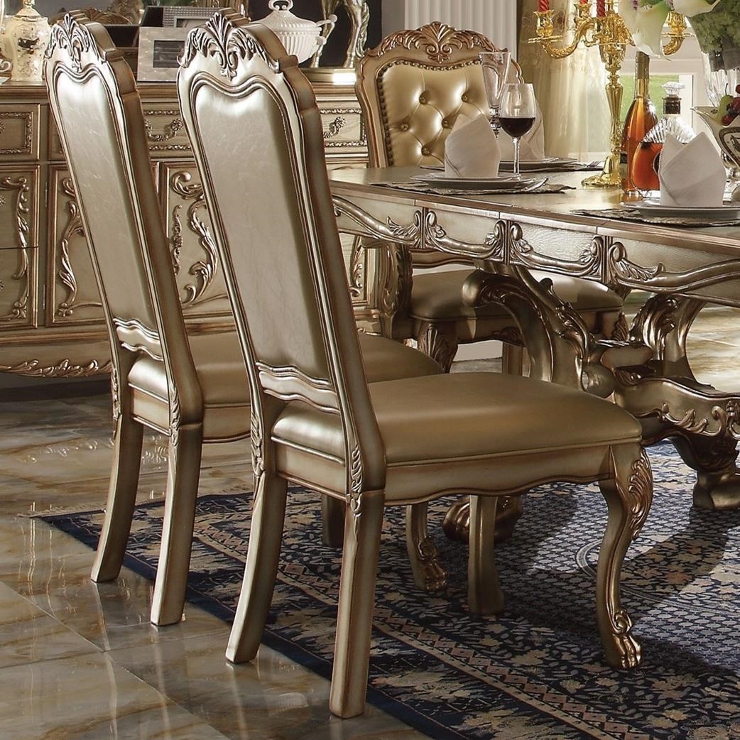 Acme Furniture Dresden II 63153 Fabric Side Chair Corner Furniture